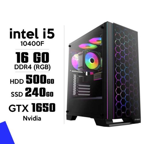 PC Gamer intel i5 10400F 16Gb Ram GTX 1650 4Gb